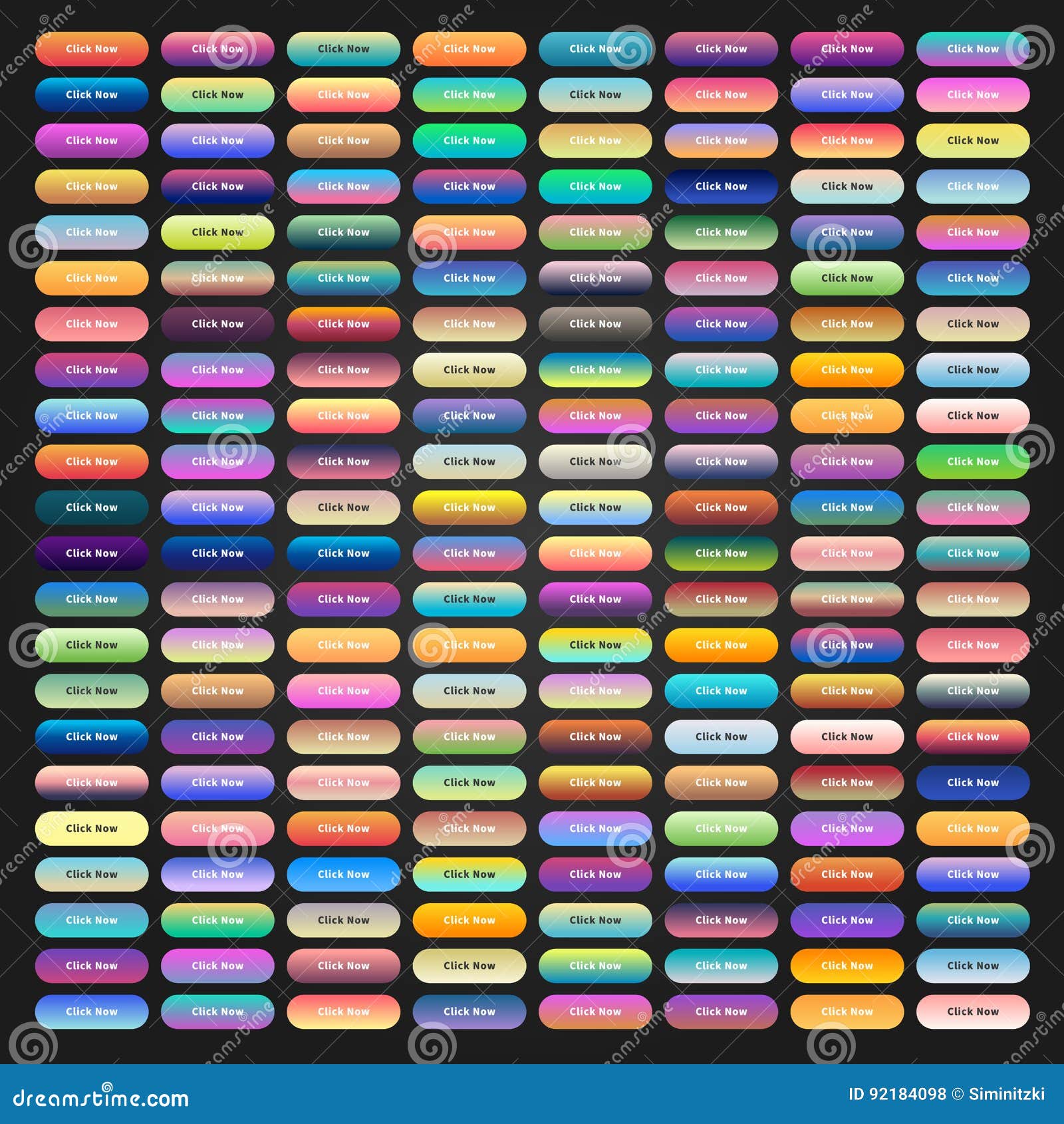 Excel Button Colors Palette